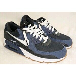 Nike Air Max 90 Midnight Navy Gum Men's Blue Sports Sneaker FB9658-400